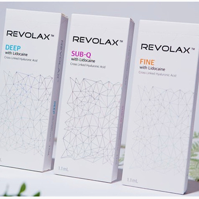 Hyaluronic όξινη αντι ρυτίδα υλικών πληρώσεως Revolax λιδοκαΐνης