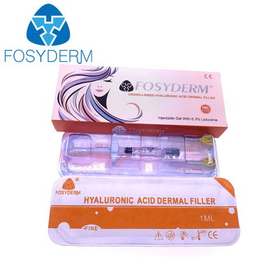Hyaluronic όξινο δερμικό υλικό πληρώσεως λεπτών γραμμών Fosyderm για τις ρυτίδες ματιών
