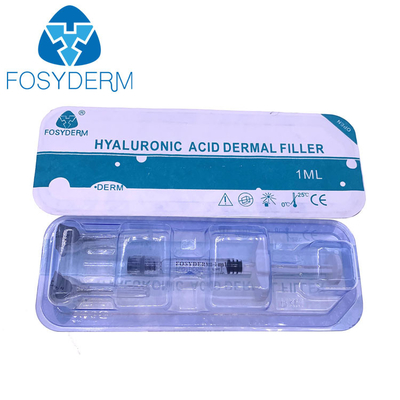 Πλήρωση των Hyaluronic όξινων χειλικών υλικών πληρώσεως 1ml Fosyderm Fosyderm εγχύσεων προσώπου