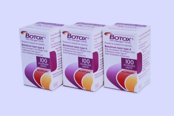 Οι Botulinum εγχύσεις τοξινών Allergan αφαιρούν τις ρυτίδες 100 μονάδες Botox