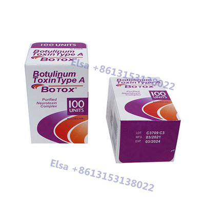 Η Botulinum τοξίνη Botox 100iu Allergan δακτυλογραφεί ένα καλλυντικό Botox