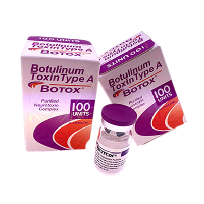 Οι Botulinum εγχύσεις τοξινών Allergan αφαίρεσης ρυτίδων δακτυλογραφούν ένα 100iu Botox