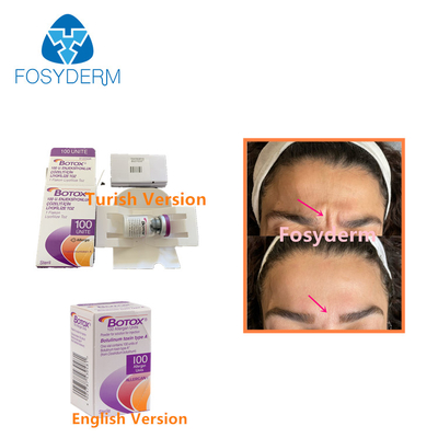 100 μονάδες Botulinum Toxin Allergan Απομάκρυνση ρυτίδων προσώπου Ένεση Μποτόξ τύπου Α
