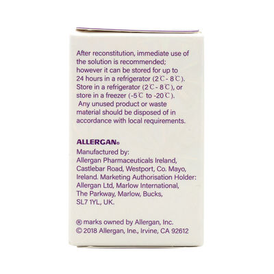 Υψηλής ποιότητας Allergan  100 μονάδες σκόνη τοξίνης μποτουλίνης