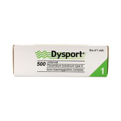 Dysport 500u Μπότουλινική τοξίνη Προστασία δέρματος Απομάκρυνση ρυτίδων Ενέσιμα μπότοξ