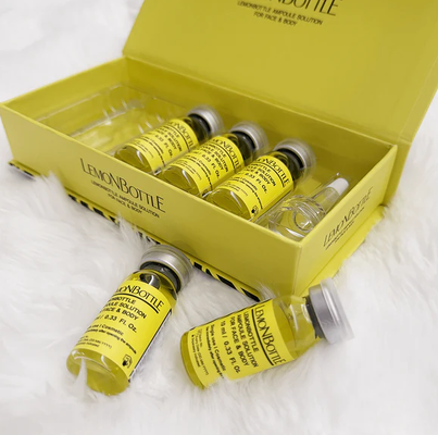 Ενέσεις διαλύσεως λίπους 5 φιαλίδια X 10 ml μπουκάλι λεμονιού Για απώλεια βάρους Ενέσεις απώλειας βάρους