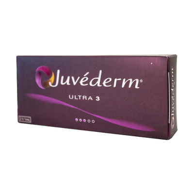 Αντι δερμικά υλικά πληρώσεως γήρανσης Juvederm από Allergan Hyaluronic όξινο Ultra3 Ultra4 Voluma