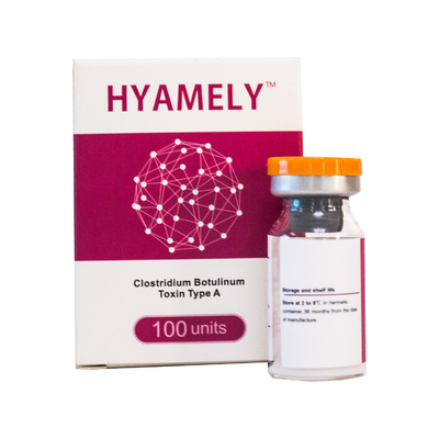 Η Botulinum τοξίνη δακτυλογραφεί τις αντι ρυτίδες  Hyamely 100 μονάδες
