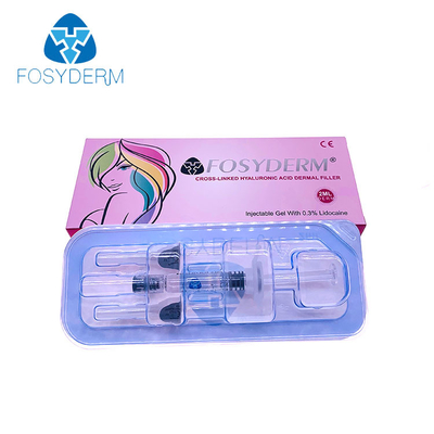 Χειλικό υλικό πληρώσεως Fosyderm 2Ml που αφαιρεί το μέσο Hyaluronic οξύ ρυτίδων