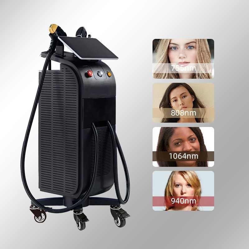 Ενίσχυρη νέα 808nm Ice Diodo Trio 3 Wave Diode Laser 810nm Αποτρίχωση 808 Nm Αποτρίχωση 3 Waves Τιτάνιο Medical Machi