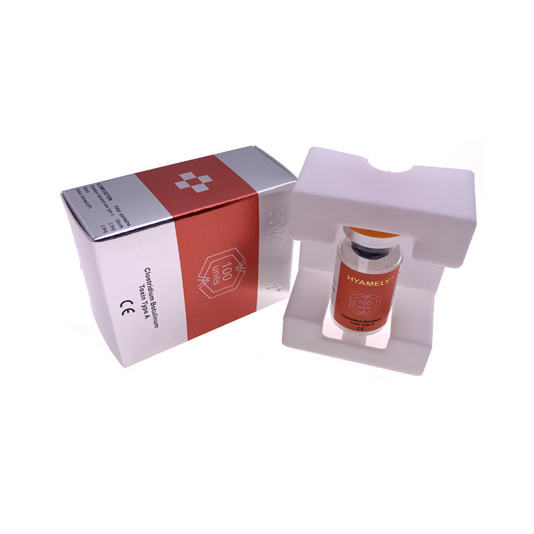 HYAMELY  δακτυλογραφεί μια Botulinum τοξίνη 100 IU που μειώνουν τις γραμμές συνοφρυώματος μετώπων Glabella