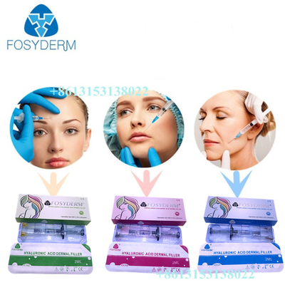 Hyaluronic όξινη έγχυση 24mg/ml εκτάριο υλικών πληρώσεως Fosyderm δερμική για το χειλικό CE
