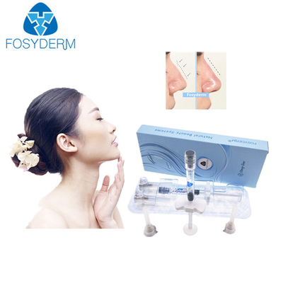 Βαθύ υλικό πληρώσεως μύτης γραμμών 1ml Fosyderm Hyaluronic όξινο δερμικό επάνω