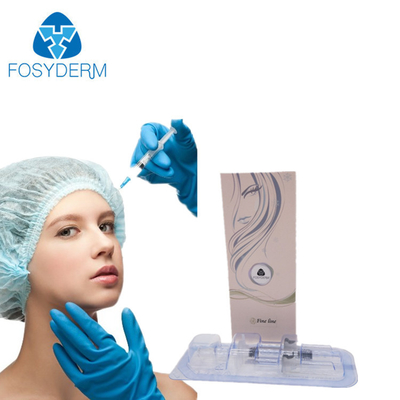 Ο δερμικός σταυρός υλικών πληρώσεως Fosyderm σύνδεσε τη Hyaluronic όξινη χειλική έγχυση 24mg/Ml πηκτωμάτων για τη μάνδρα Hyaluron