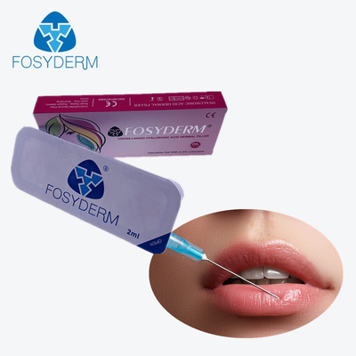 2 Hyaluronic όξινο δερμικό υλικό πληρώσεως μιλ. Fosyderm Derm για τα χείλια και τις μέσες ρυτίδες