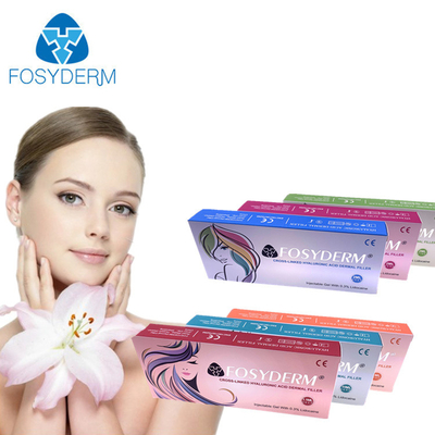 Fosyderm Hyaluronic όξινο προσώπου δερμικό πήκτωμα 1ml 2ml 5ml εκταρίου υλικών πληρώσεως συνδεμένο σταυρός
