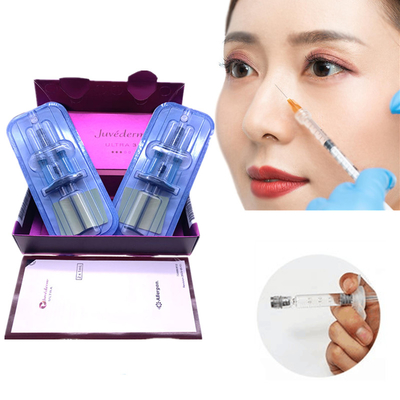 Hyaluronic όξινο δερμικό υλικό πληρώσεως Juvaderm Ultra3 Ultra4 Voluma για Glabellar